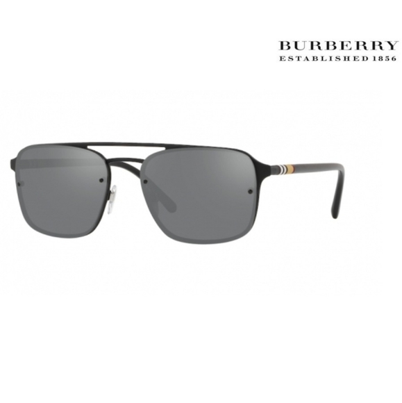 Burberry Other - Burberry Black Rubber Square Sunglasses